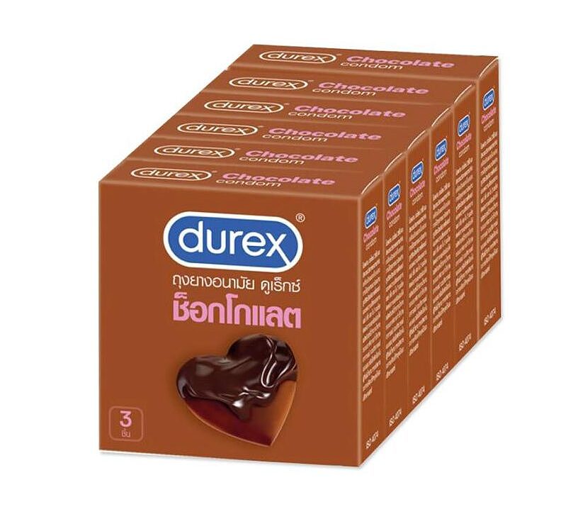 Durex Chocolate & Dots Condoms 3Pcs