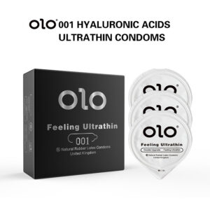 OLO Natural Rubber Latex Condoms Ultrathin 3Pcs