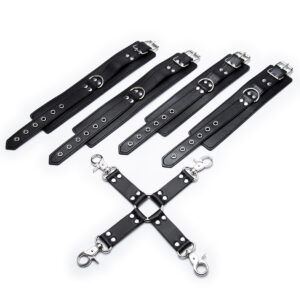 Sex Bondage Wrist & Thigh Cuffs BDSM Restraints Set