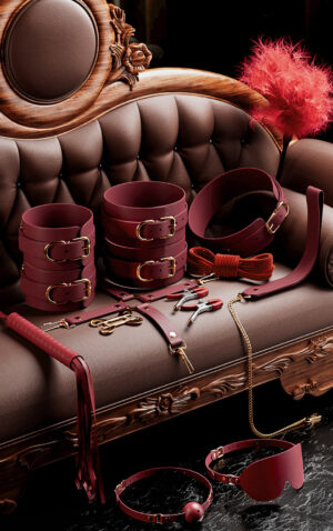 JIUUY 12PCS Red Leather Bundle SM Set