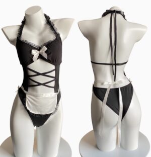 Sweet Maid Open Crotch Bodysuit Costume